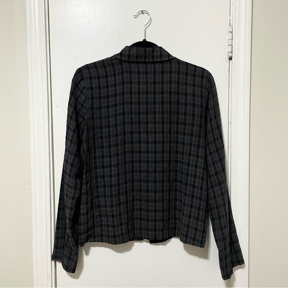 Vtg 90s Eileen Fisher S Linen Silk Blend Top - Picture 4 of 7